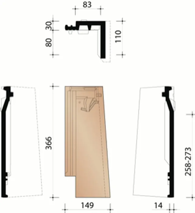 Demi rabat droit Vauban (1,9pc/m)