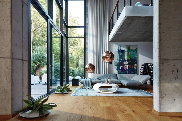 Sol en Bois Lindura HD 400 - Huilé Nature Chêne Animé 8900 - Biemar Bois