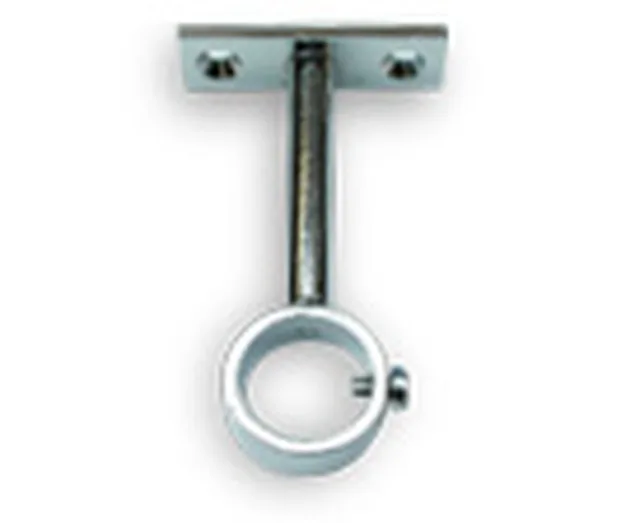 !!Support central de tringle d'armoire pour diamètre 25mm, chrome laiton, à visser sous le fond
