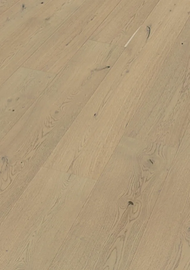 Sol en bois Lindura HD 400 | verni ultra mat Chêne authentique gris sable 20226 | brossé - 2200x 270mm