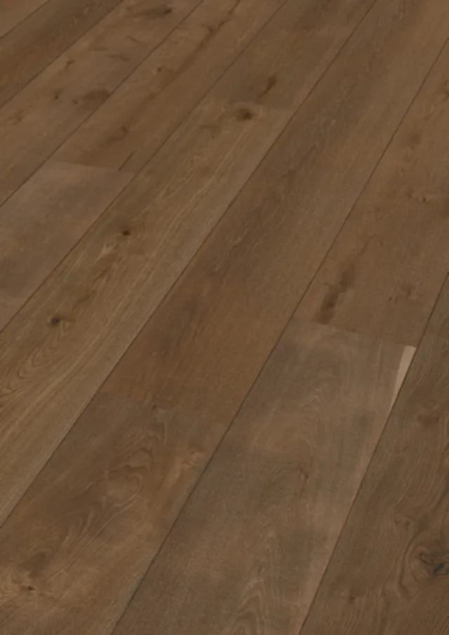 Sol en bois Lindura HD 400 - huilé nature Chêne authentique gris olive 8903 | structure vintage, brossé - 2200*270*11mm (500213-2200270-08903)