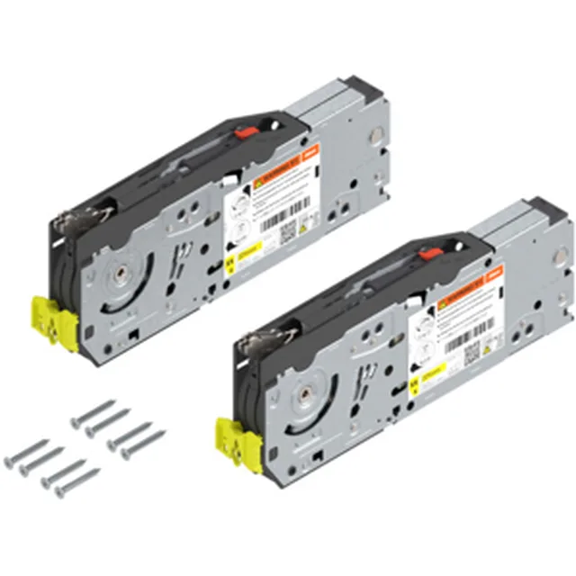 Réservoir de force AVENTOS HS Top pour hauteur de porte 480 - 660mm(2,75 - 15,25Kg), fixation par vis agglo, avec pièce de positionnement / paire