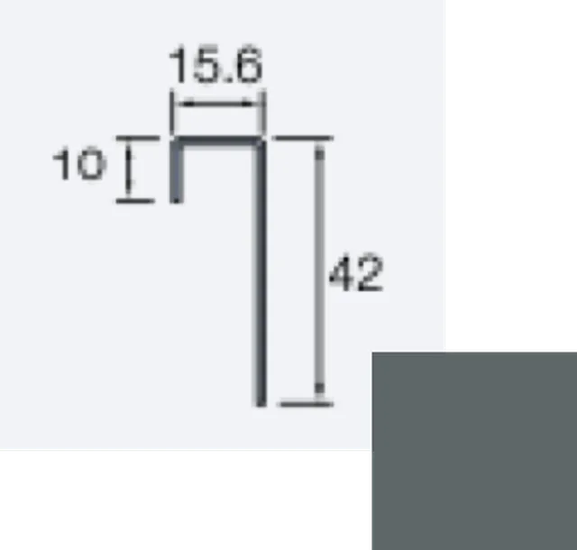 Anschlussprofil Siding Cedral Lap/ Endprofil Siding Cedral Click 3m C74 Basaltgrau