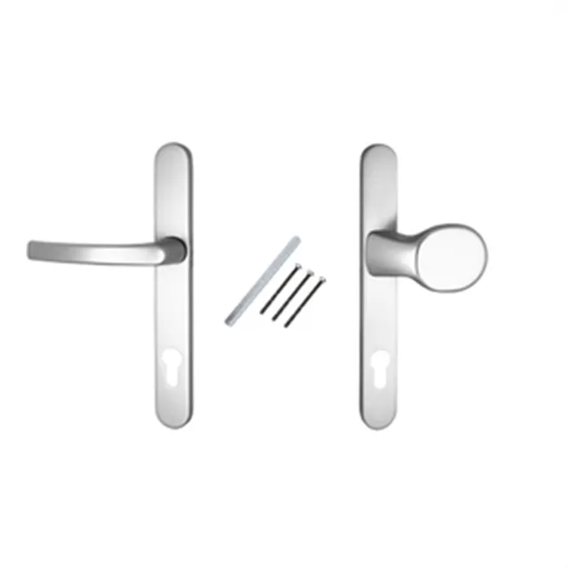 Ensemble poignée-tirant 5231F-F1-92 pour portes de 67-75mm mêmes entraxes de forage que Hoppe