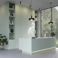 Mélaminé Unilin 18mm BST Pale green-Design 1 - Biemar Bois-2