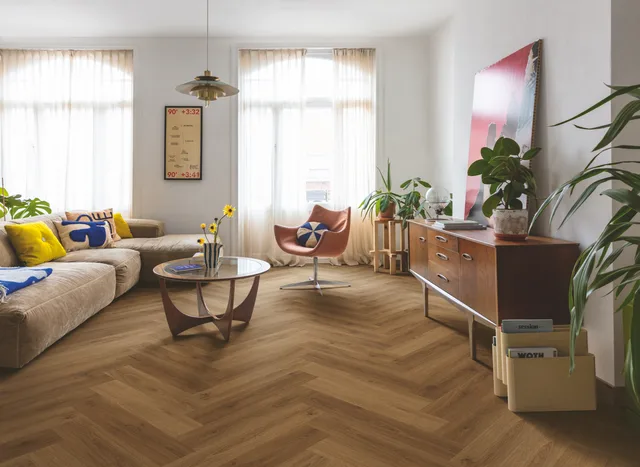 Quick-Step Ciro AVHBU - 40364 Chêne Caramel Ramageux : Sol vinyle 630x126x6 mm - Biemar Bois-5