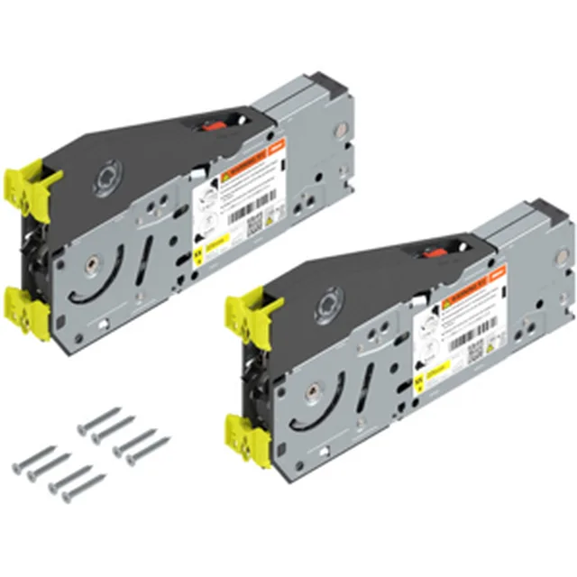 Réservoir de force AVENTOS HL Top pour hauteur de porte 300 - 389mm, fixation par vis agglo, avec pièce de positionnement / paire
