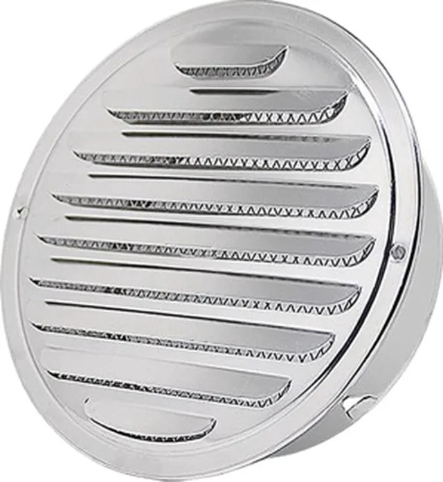 Grille D125 avec moustiquaire inox