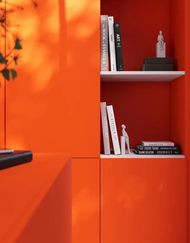Mélaminé Unilin 18mm BST Tiger orange-Design 1 - Biemar Bois-3
