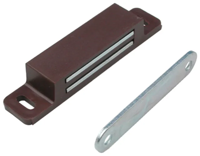 Aimant avec contre-plaque fixe 12 kg brun