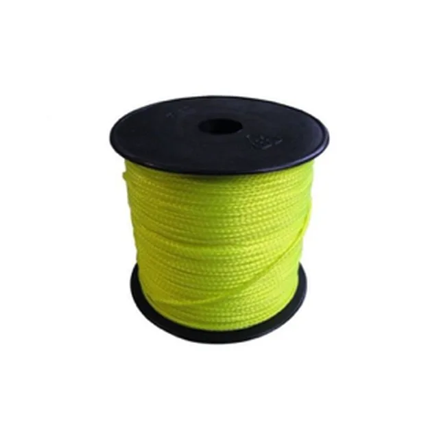 Ficelle de maçon en nylon jaune fluo, 1mmx100m