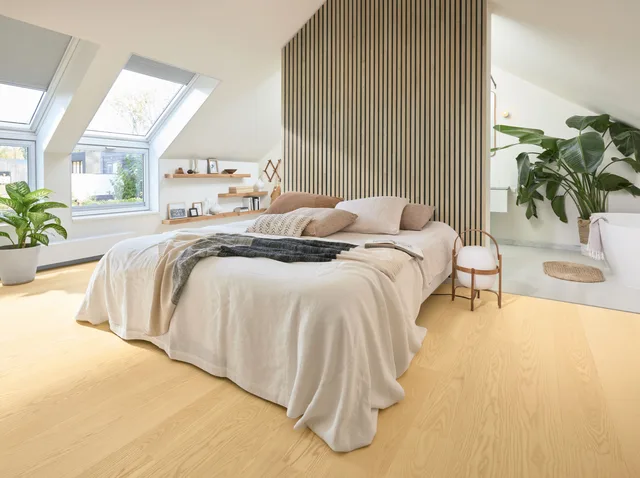 Panneaux Acoustiques Acoustic Sense Chêne Massif Vernis WOOD Chêne Nature 2600x330x13mm - Biemar Bois