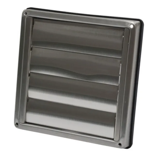 Grille à lamelles D100 150x150 mm inox - Biemar Bois