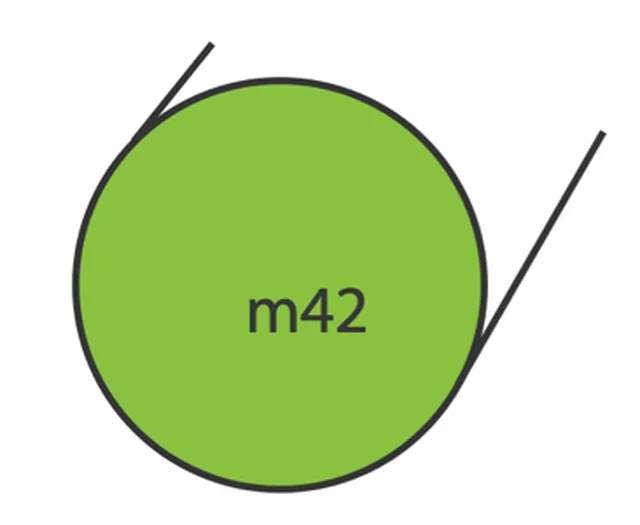 Bois rond - carolina pine - diamètre 45mm (M47)