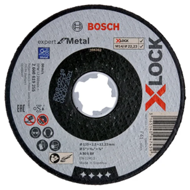 X-LOCK Disque à tronçonner Expert for Metal 125 mm, plat