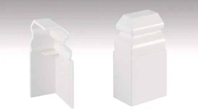 Embout gauche/droit conçu pour les plinthes 10PK Blanc 2001