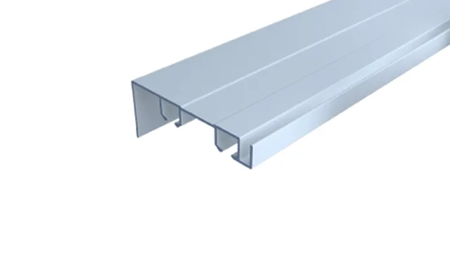 Flagship 5 W rail de guidage double, alu argenté anodisé, 2500mm