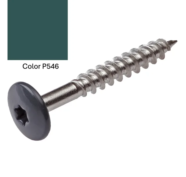 Vis Pictura PG546 vert 5,5*35 inox coloré - Biemar Bois