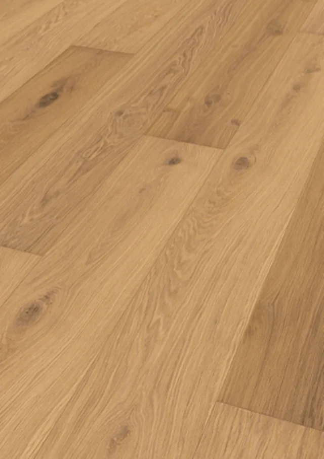 Sol Parquet longlife PD 450 Largeur: 255mm | verni ultramat Chêne authentique pure 9004 | brossé 2400*255*13mm