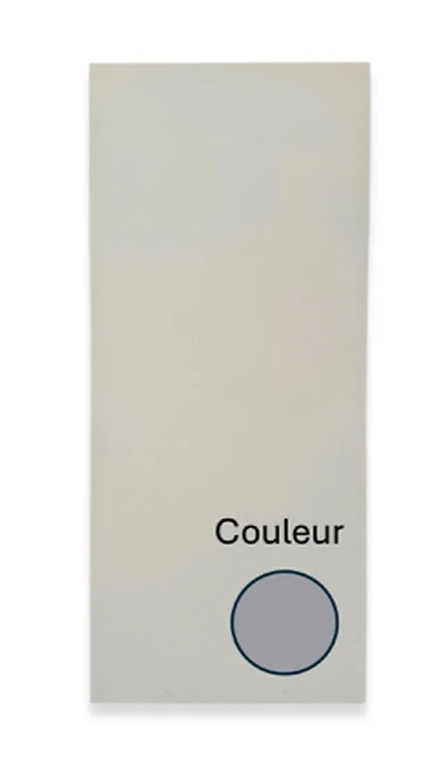 Porte DF 30 ATG 1639 - 2 faces strat G044 FA Gris Dauphin - 4 couvre-chants frêne 10 mm visibles (rainure V) - 830*2205*40 mm