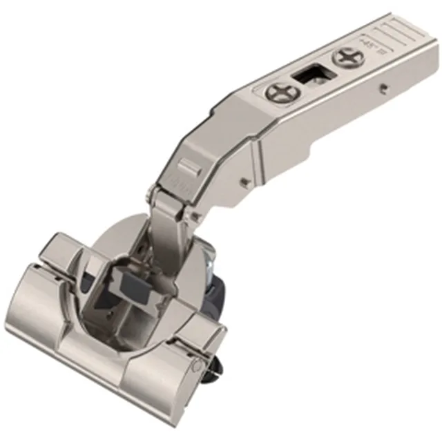 Charnière Clip Top d'angle +45°, 110° Blumotion intégré79B9498 pour porte en applique totale avec boîtier Inserta avecressort