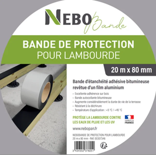 Bande adhésive bitumineuse  80mm X 20m