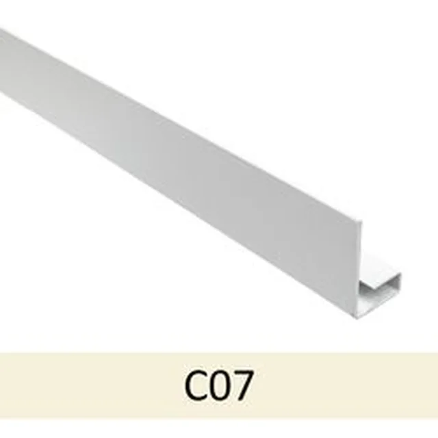 Profil arrêt Sidings 27mm 3m -07 blanc crême