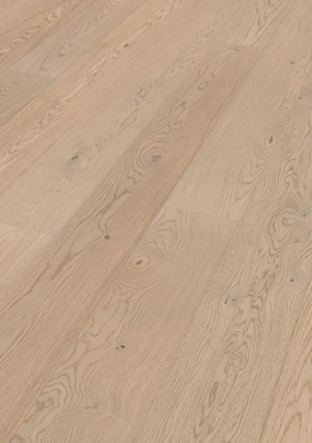 Sol en bois Lindura HD 400 | verni ultra mat Chêne animé blanc crème 8937 | brossé 2200*205*11mm