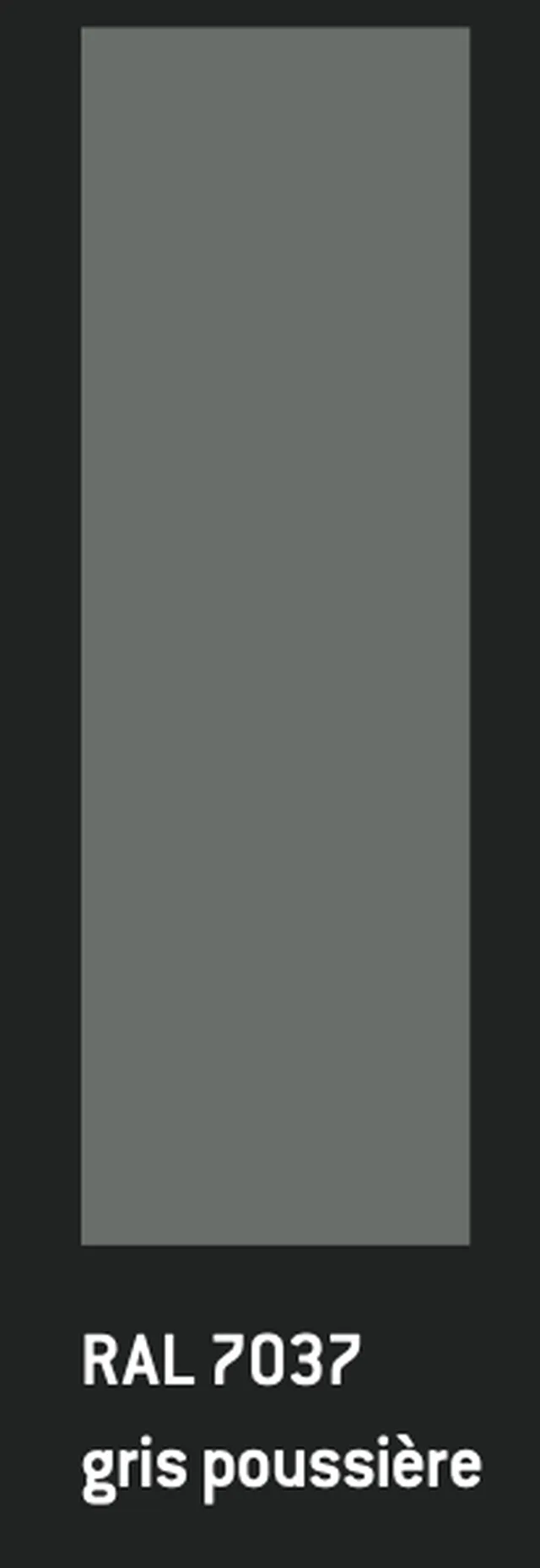 Equitone  Coloura RAL 7037 Gris poussière 8mm 310/125 bords rectifiés