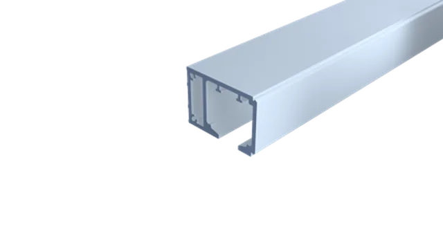 Spaceship rail de roulement 47mm/43mm/2500mm alu argent anodisé sans cache