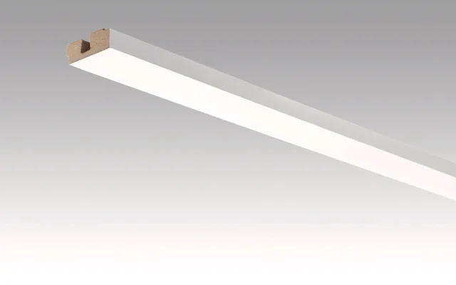 Moulure carrée de finition Blanc (à peindre) 15/40 mm - Biemar Bois