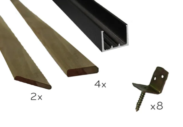 Set attaches Toba (RAL9004 noir)