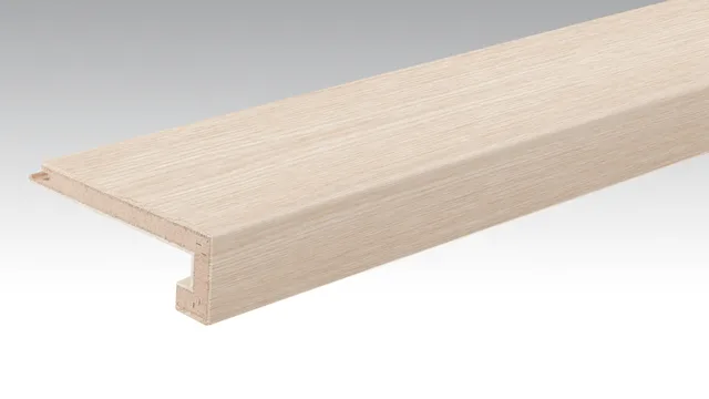 Parquet Profilé U Chêne Authentique Blanc Cérusé 9003 - Biemar Bois