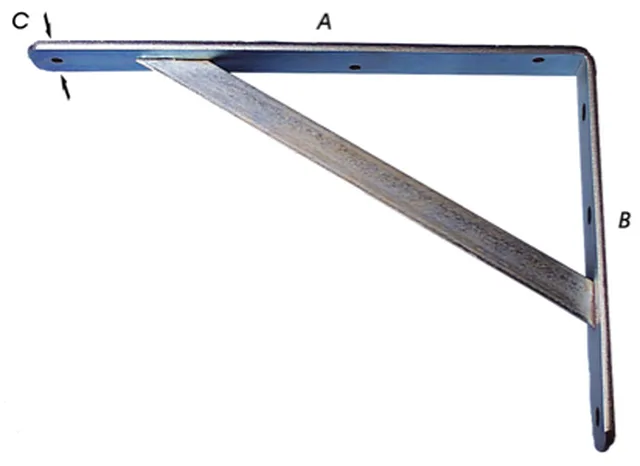 Konsolen, stark, verzinkt 300 x 200 mm