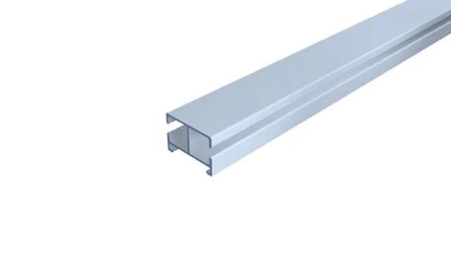 Submarine Shelf rail de roulement pour portes de 25mm, alu argenté anodisé, 2500mm
