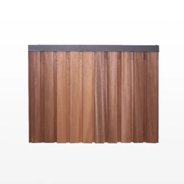 Panneau Toba thermowood ayous (nouveaux rib) (RAL9004 noir)