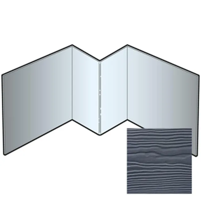 Profil angle int.Sidings 3m -018 gris schiste