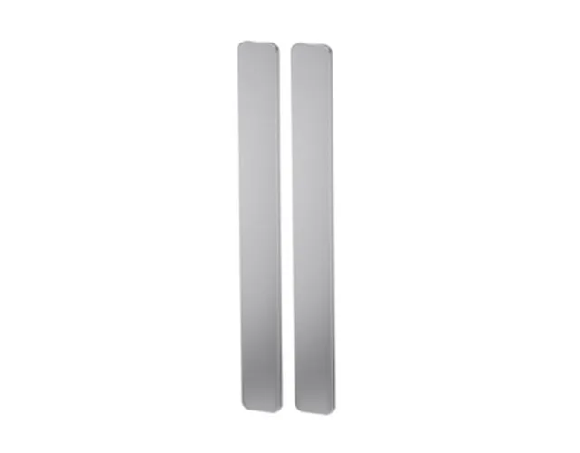 Paire de plaques inox pour verre 350x40x7,5mm SENSA TECHNIK à coller (sans forage)