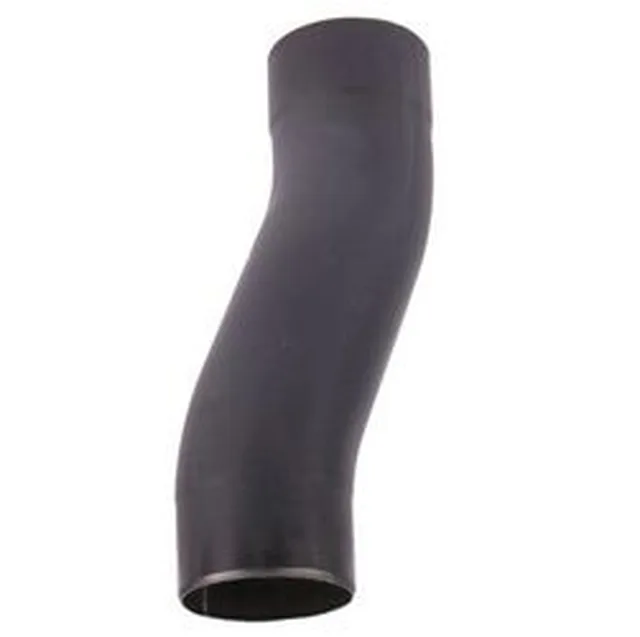 Coude zinc rond dia.80 tulipe noir Nr CR8TN