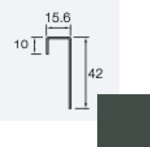 Profil raccordement Siding Cedral C75 Vert métal - Biemar Bois