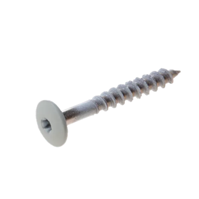 Vis Trespa inox A2 TX20 tête bombée (12 mm) 4,8x38 mm METEON UNI A03.4.0 SilverGrey (Emb de 100 pces)