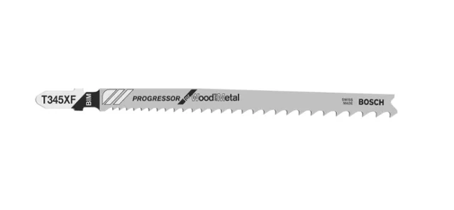 Lame de scie sauteuse T345 XF Progressor for Wood and Metal /5 pces