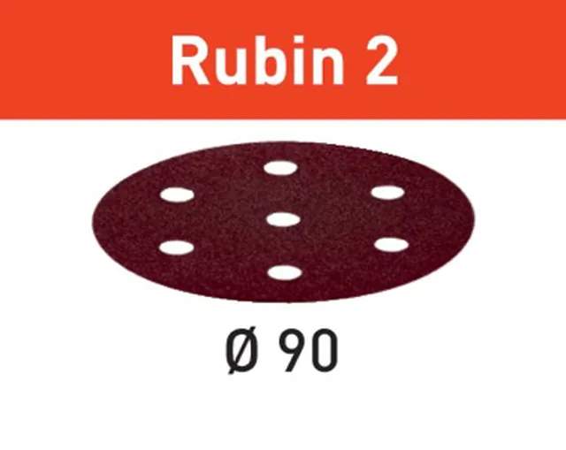 Abrasifs disques Rubin 2 STF D90/6 P120 RU2 (Emb de 50 pces)