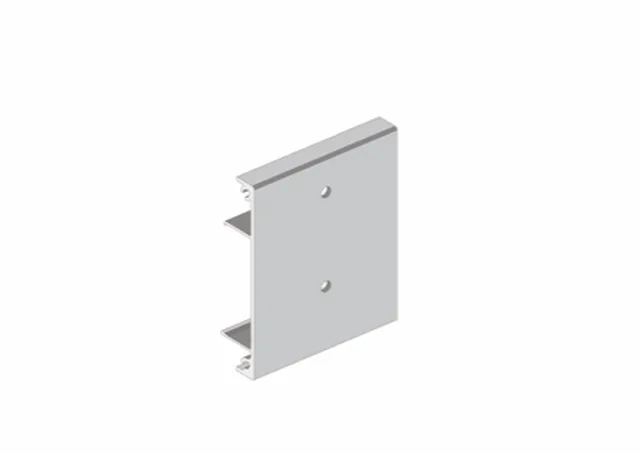 E-Space clip de maintien pour profil cache Wood/verre, anodisé argent