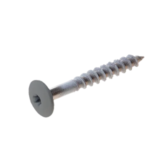Vis Trespa inox A2 TX20 tête bombée (12 mm) 4,8x38 mm METEON UNI A2151 MidGrey (Emb de 100 pces)