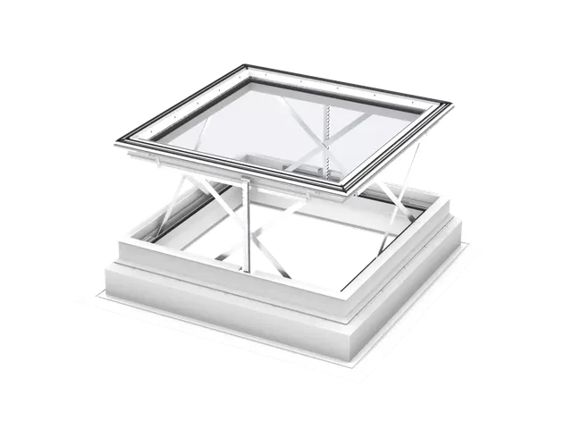 Exutoire de fumée Vélux pour toiture plate CSP 1073Q 120x120
