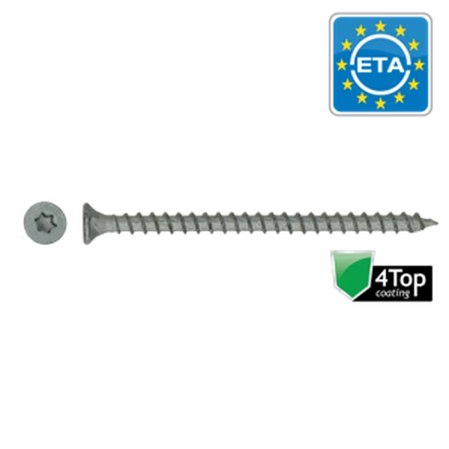 HAPAX Vis à bois universelle 3,5x35 , tête fraisée,filet complet, T20 (emb: 200pces)