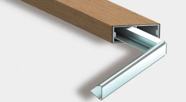 Eclisse d'angle 90° Soleo 6008/6015 pour pose sur face 50mm ( 22x26x200mm) - Art.Nr 9751
