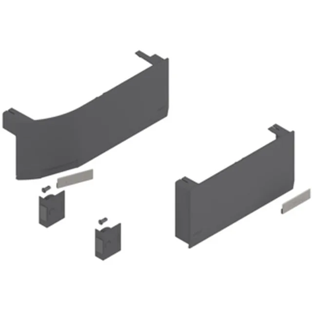 Set de caches de protection pour Aventos HK-Top Servo-Drive gris foncé