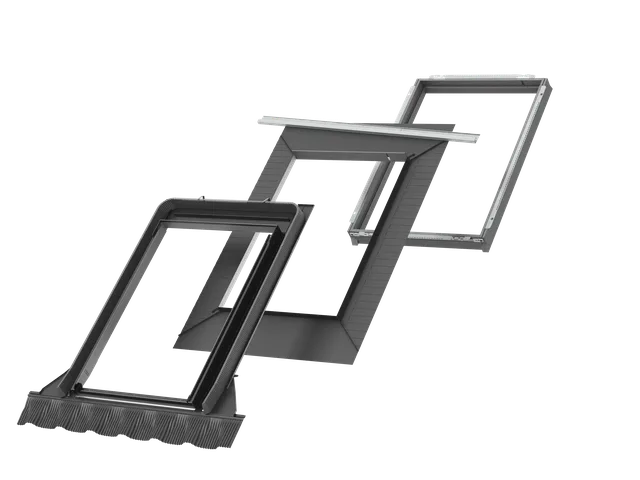 Raccord couverture ondulée avec cadre isolant EDW MK08 2000